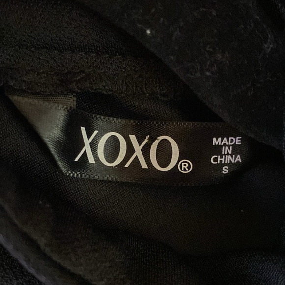 XOXO Elegant Black and Gray Women's Jumpsuit - Picture 3 of 5